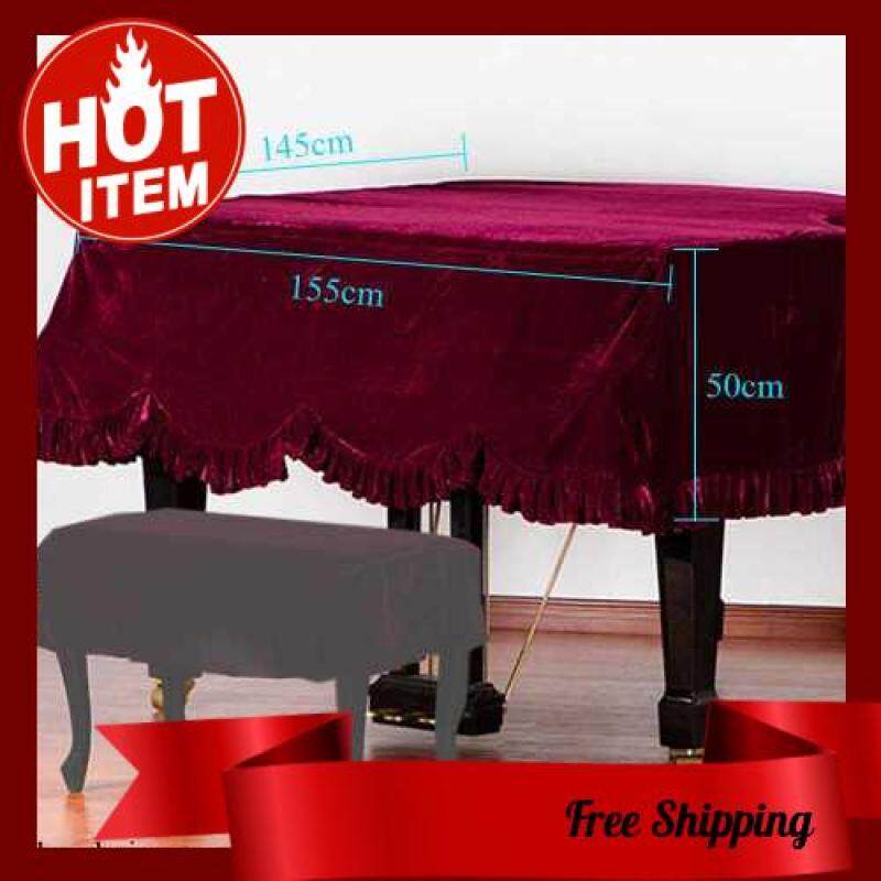 HOT SALE Grand Piano Pleuche Bordered Dust Protective Cover Cloth Malaysia