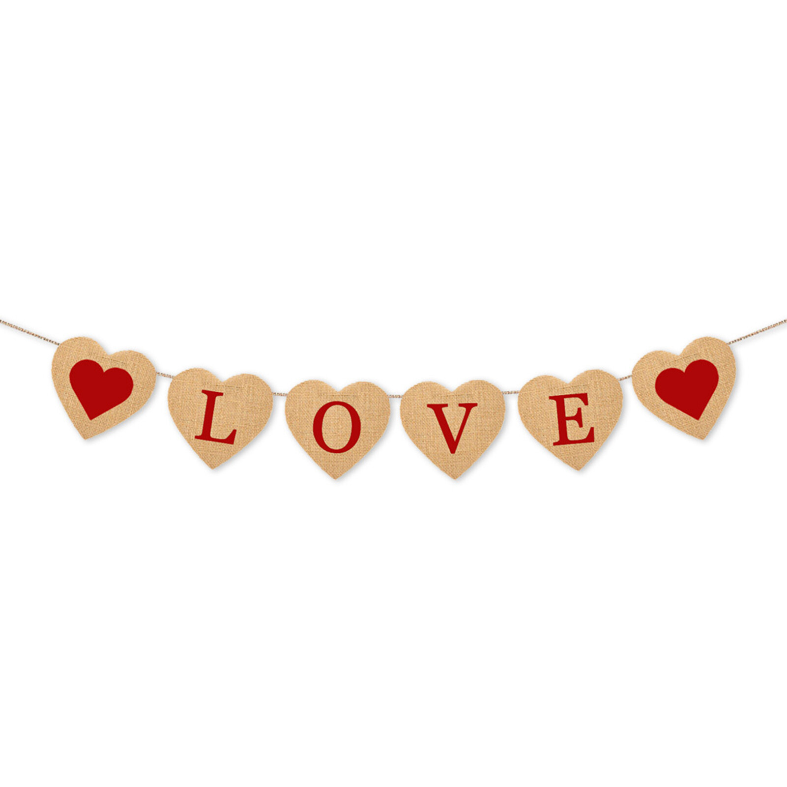 Sanwood® Hanging Banner Romantic Be Mine Red LOVE Heart House Flag Decoration Photo Prop Gifts for Valentines Day Banner Flag Decorative