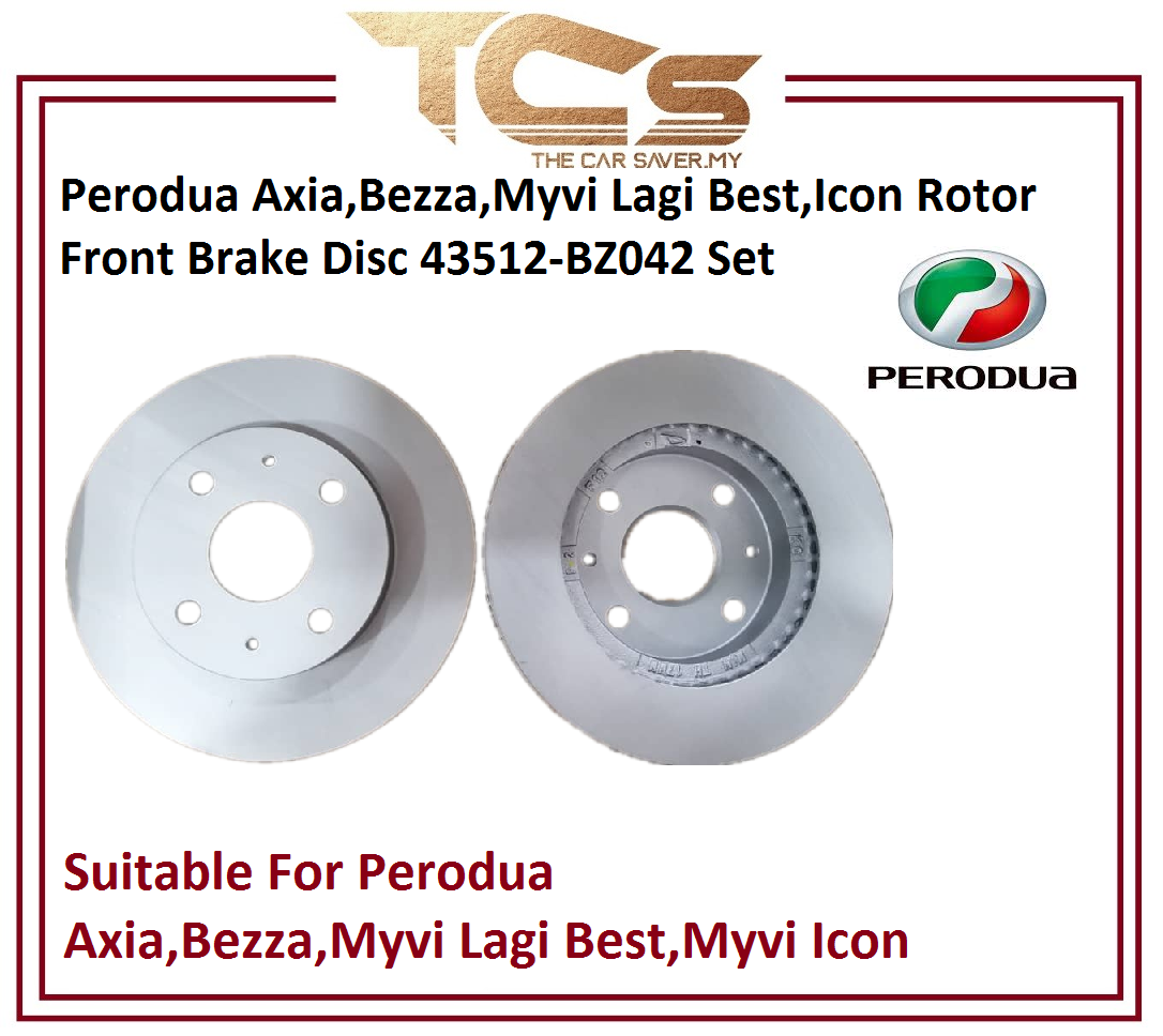 Perodua Axia,Bezza,Myvi Lagi Best,Icon Front Brake Disc Rotor 43512