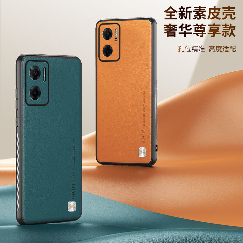For Redmi Note 11 4G / Note 11s Casing Plain Skin Leather Cover Redmi Note11 Note11s Soft Bumper Shockproof Coque