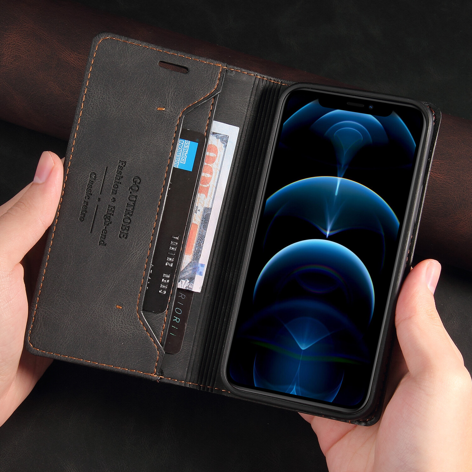 For Xiaomi Redmi Note 12 Pro Plus Note 11S Note 12 pro Plus Xiaomi 13 pro Case Leather Bag Protective Cover Flip Case Magne Card Slots Book Wallet Cover