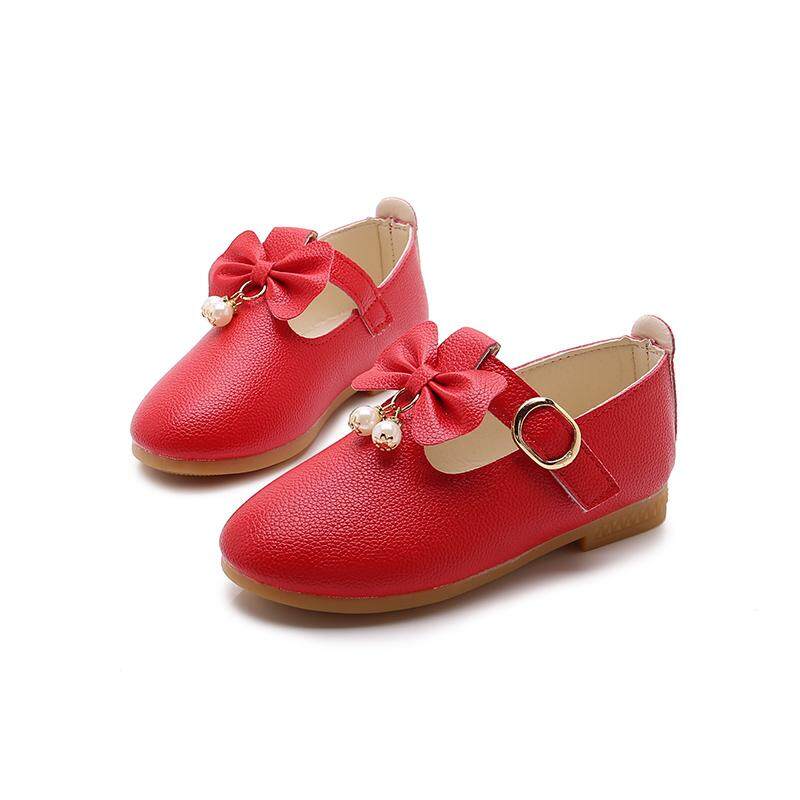 Baby Girl/'s Child/'s Princess Toddler Flat Pink Kids School Casual Leather Shoes