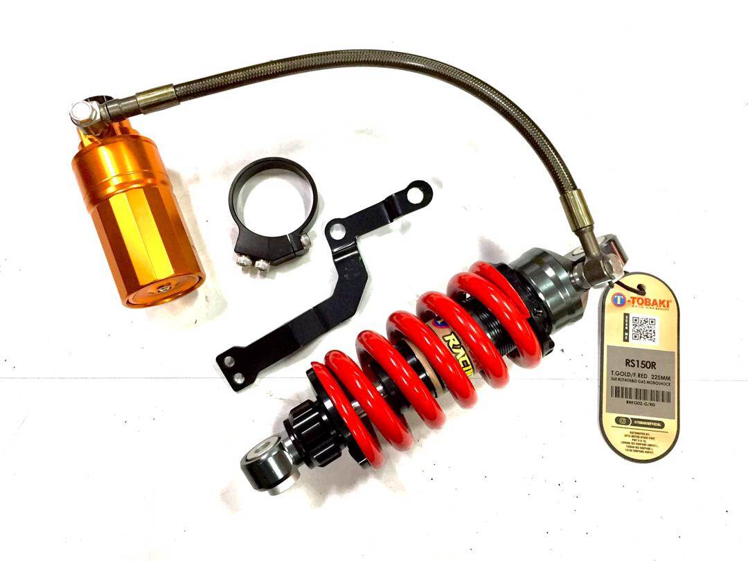 Honda RS150 Tobaki Racing Monoshock 225mm With 360 Rotatable Gas Tank  (Heavyduty)