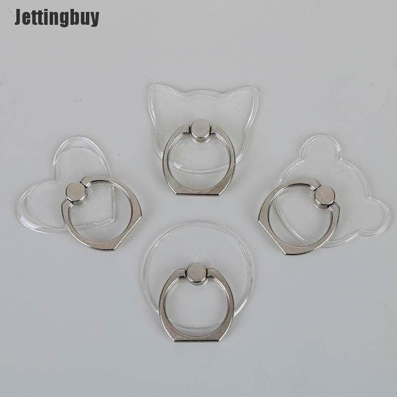 [Jettingbuy] Clear mount holder mobile phone holder stand finger ring support desk cell phone