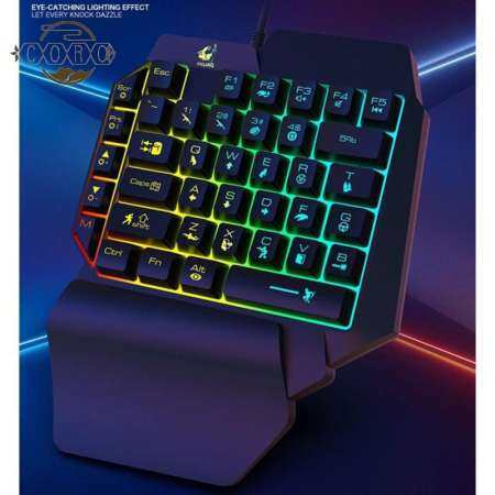 One - Handed คีย์บอร์ดซ้ายคีย์บอร์ดเล่นเกม 39 - คีย์ Key USB รองรับอินเตอร์เฟสสำหรับ Backlight
