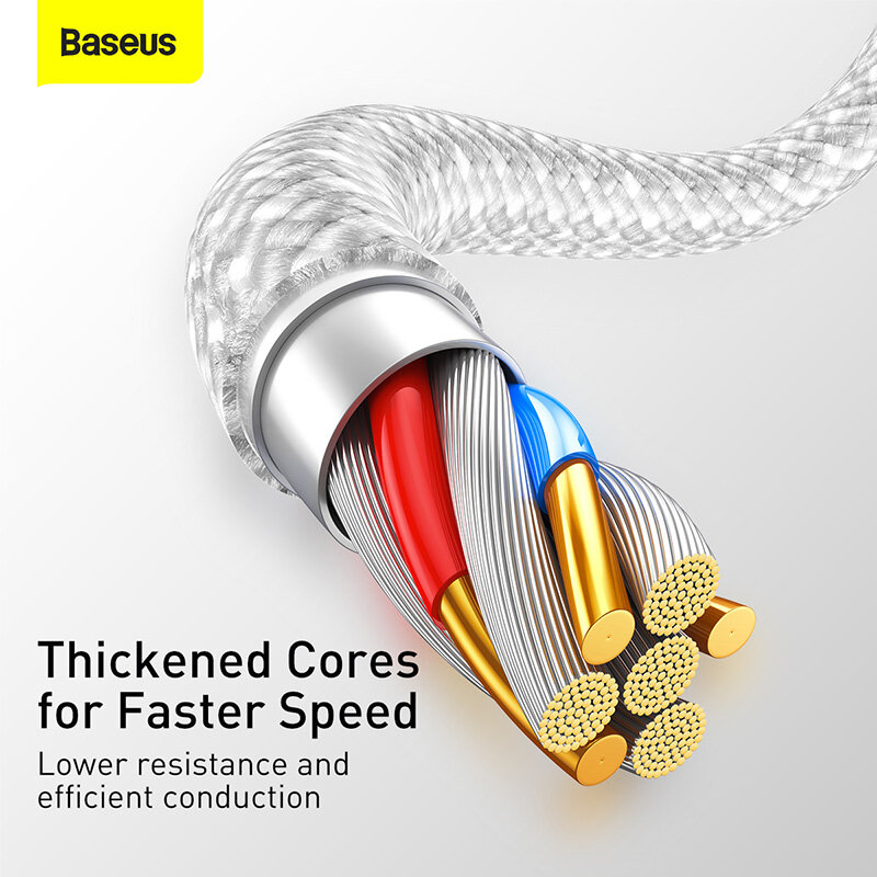 Baseus Cáp USB Nhiều Màu 2,4 A Cho iPhone 13 Pro Max Cáp Sạc Nhanh Cho iPhone 12 11 X XR Cáp USB Type C Dữ Liệu