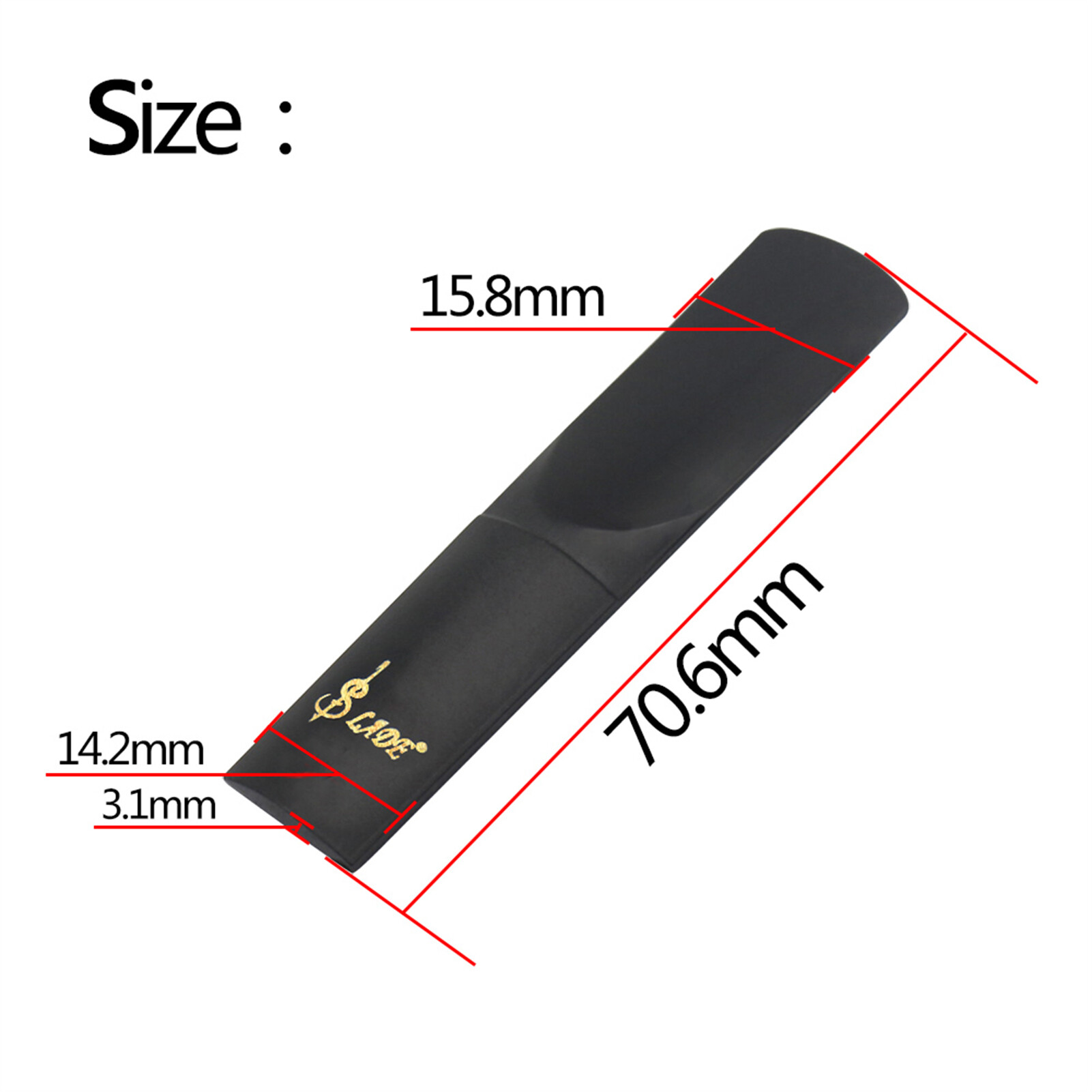 [ammoon]quà bí mật 2.5 sức mạnh ABS sậy cho alto EB Saxophone sax phụ kiện