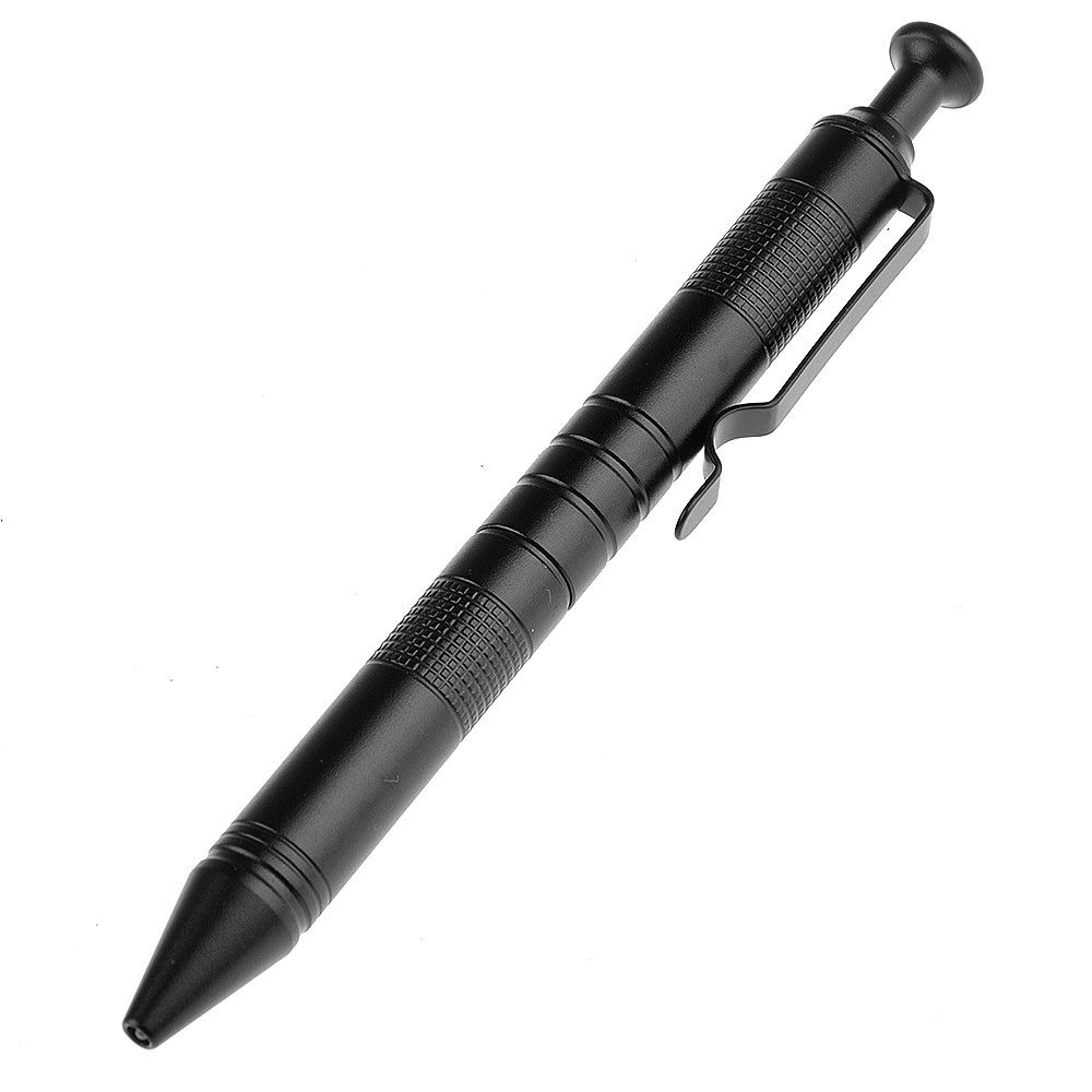 BOKALI 1 Chiếc Bút Di Động Ngoài Trời Đa Chức Năng Độ Cứng Cao Hợp Kim Nhôm Bút Refill Pen