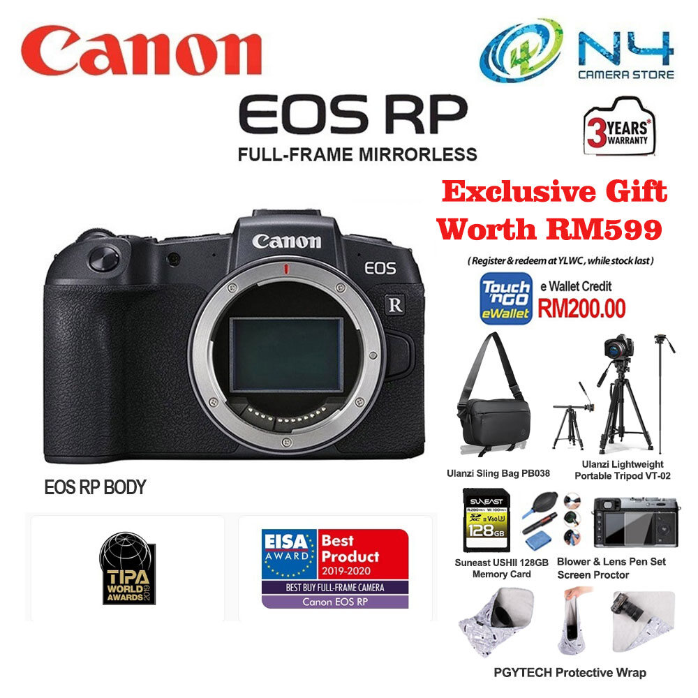 Canon EOS RP Full-frame Mirrorless Body (Free 64GB Card &DSLR BAG