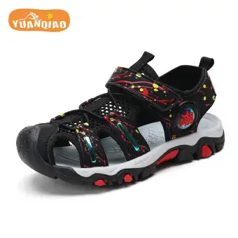 Children's Boy Beach Closed Yuanqiao Kids Toe Baby Sandals CxtdhQBosr