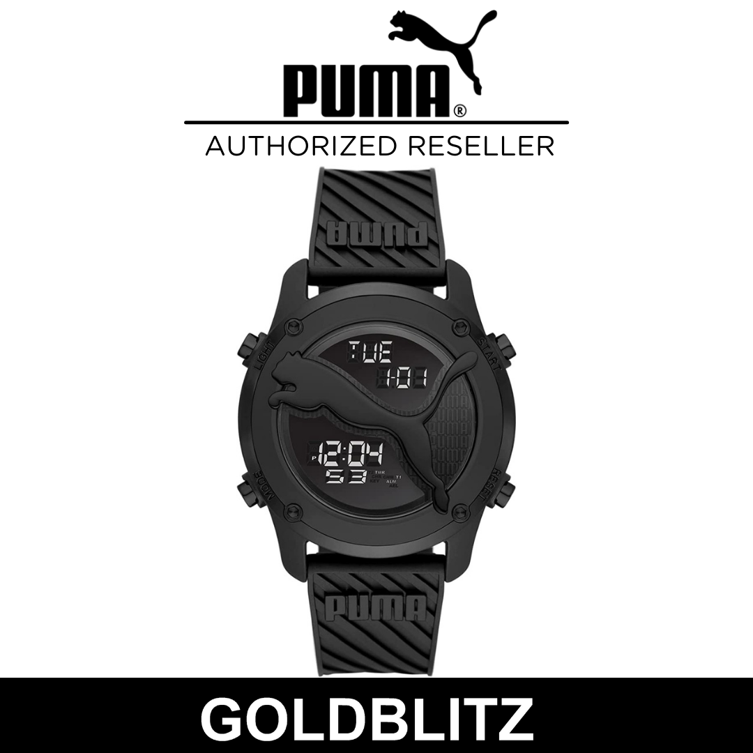 Puma P5099 Men's Big Cat Digital Black Polyurethane Watch | Lazada