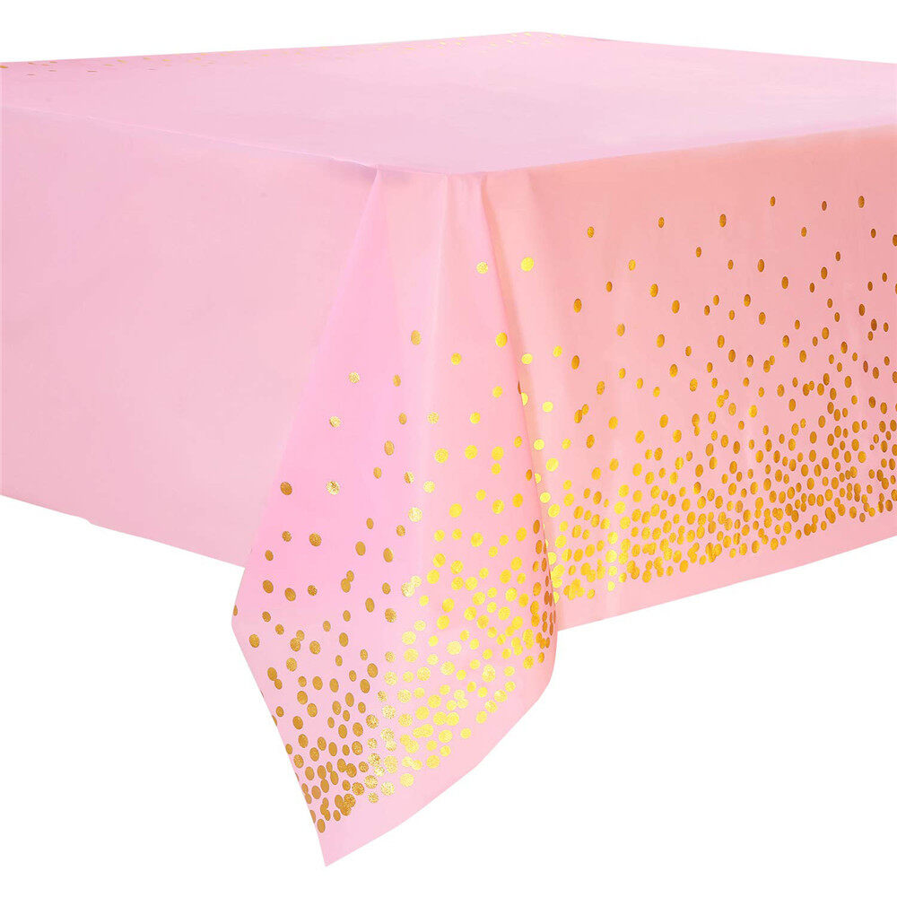 Party Decoration Table Cloth Cover Disposable Tablecloth Table Cloth Plastic Dot Table Cloth