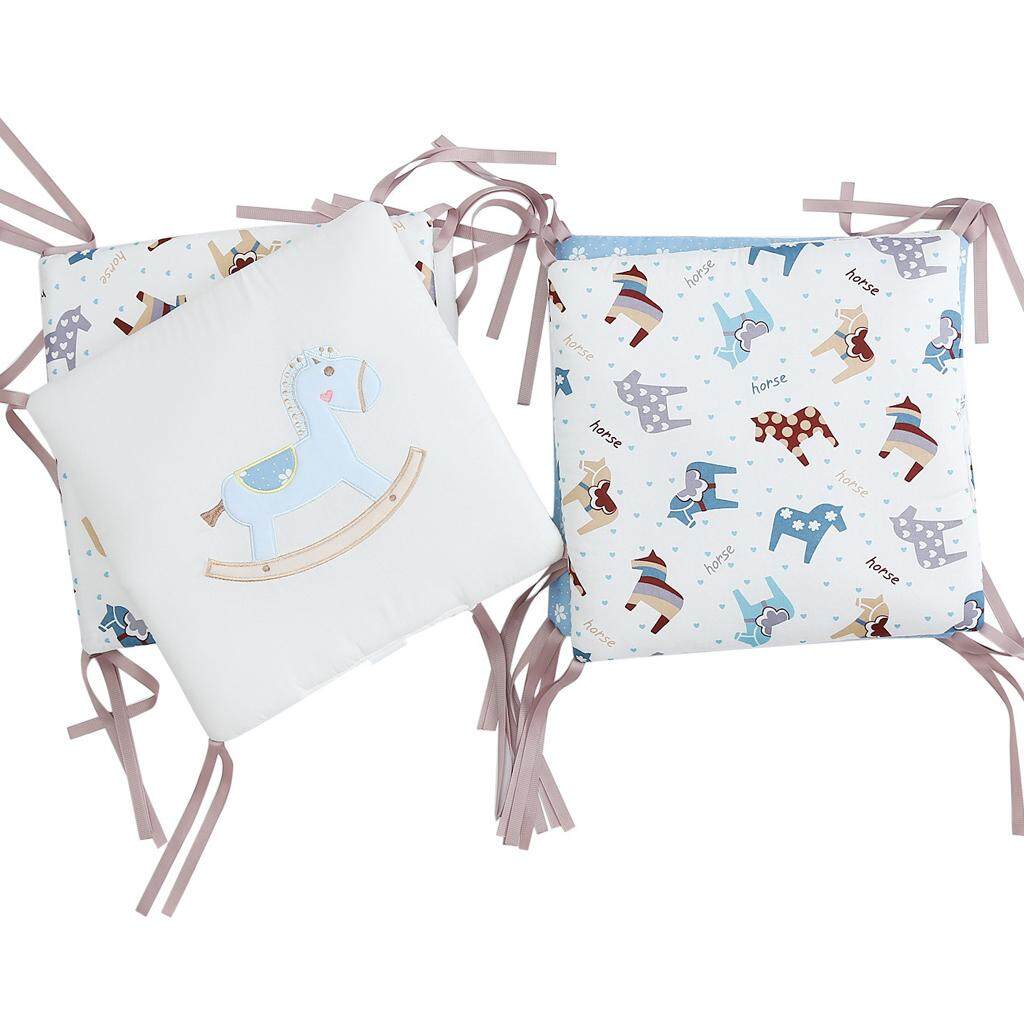 Baby Crib Bumper Breathable Comfy Cotton Infant Toddler Bed Cot Protector 6PCs