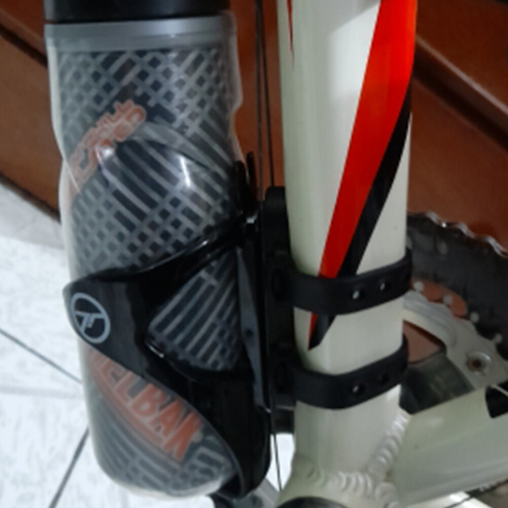 MTB Road Bicycle Bottle Cage Mount Base Silicone Bike Kettle Rack Adapter