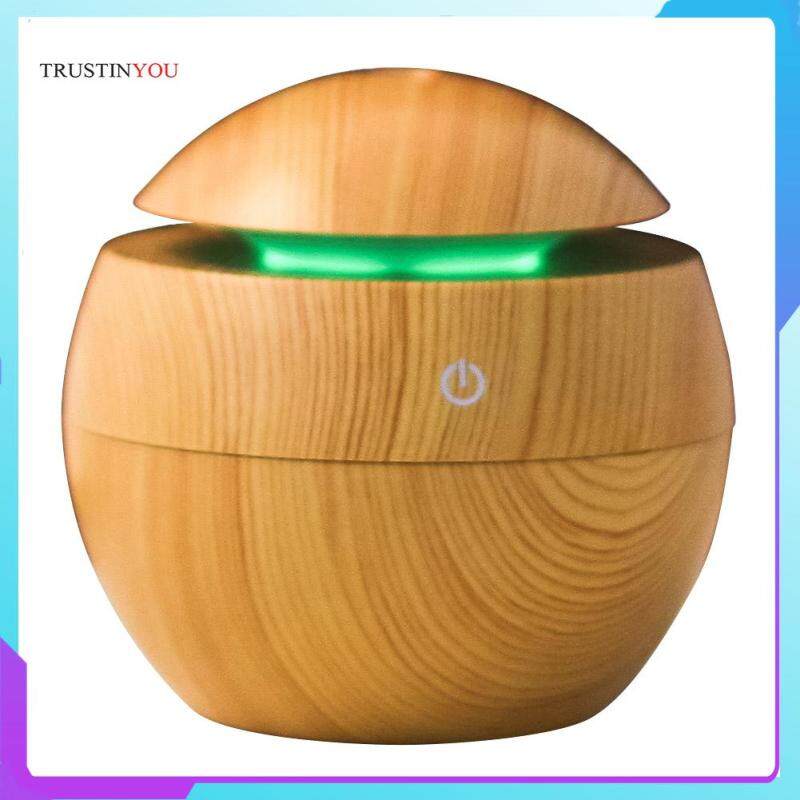 130ml Wood Grain Humidifier Mist Aroma Essential Oil Diffuser Essential Oil Purifier Aroma Mist Singapore