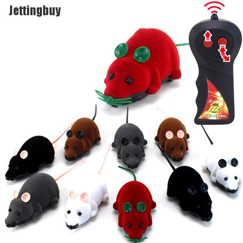 [Jettingbuy] RC Funny Wireless Electronic Remote Control Mouse Rat Pets Toy For Cats Hot
