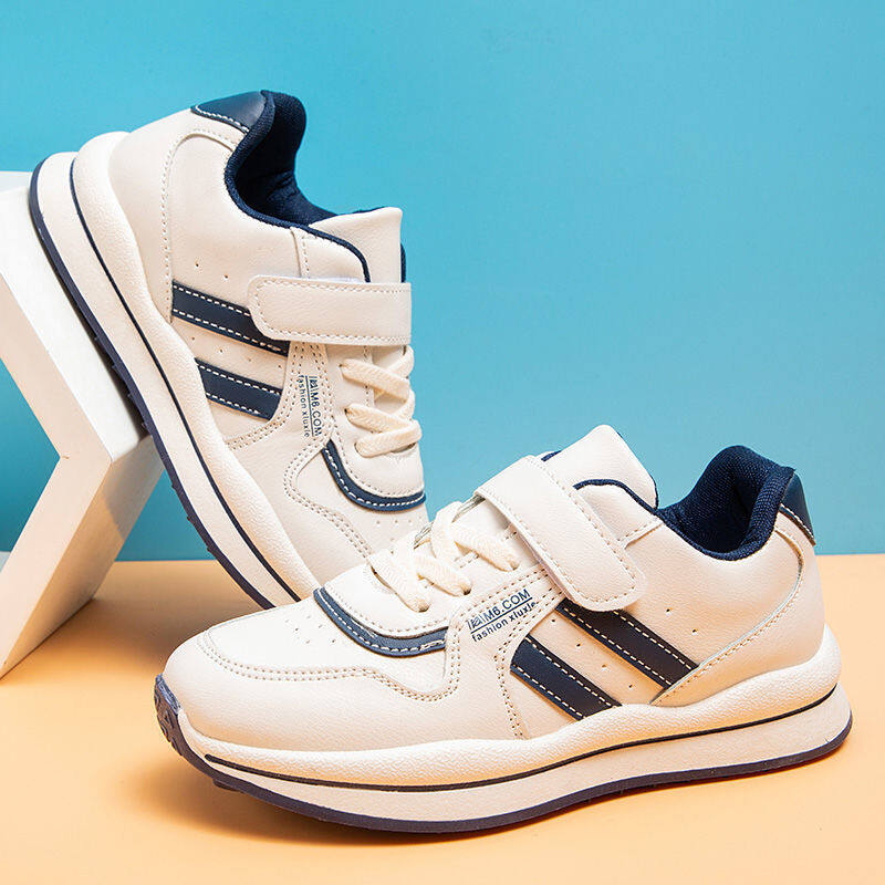 Kids Shoes Boy 2022 Summer New Leather Running Sneakers Korean Style