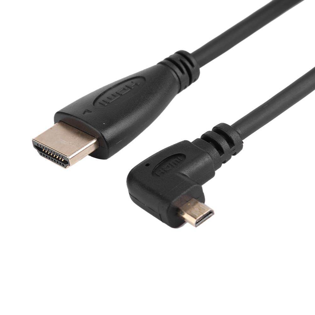 Cáp Micro HDMI Sang HDMI Góc Phải 90 Độ, Dây HDMI Lò Xo Co Rút Được