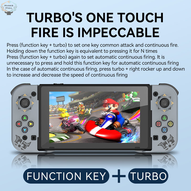 HK Mobile Phone Gamepad Bluetooth-compatible 5.0 Wireless Game Controller Retractable Joystick Compatible For Ios/android