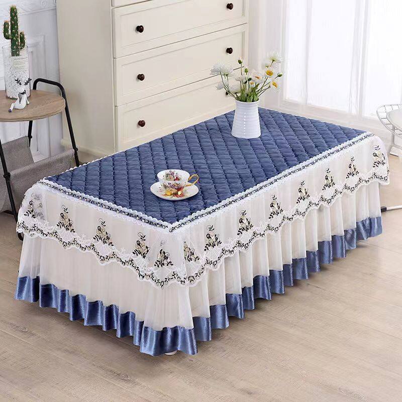 Tea table full package thickened tablecloth non slip tea table cover rectangular tea table mat living room tea table tablecloth TV cabinet cover