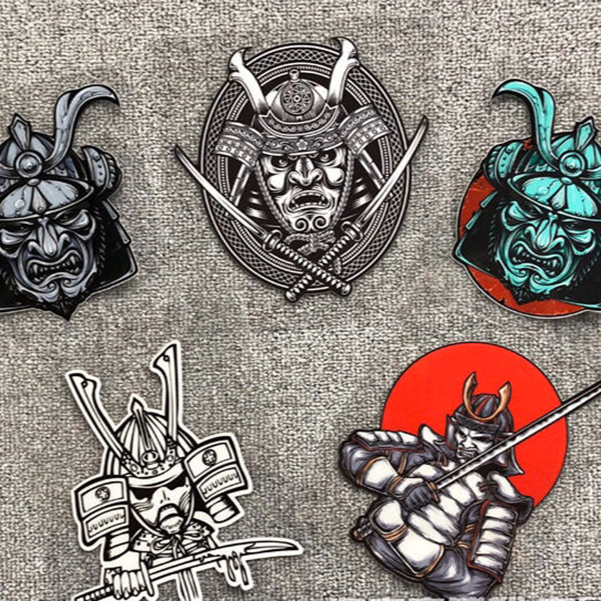 JDM Miếng Dán Xe Hơi Phản Quang Đề Can Chống Trầy Xước Samurai Nhật Bản