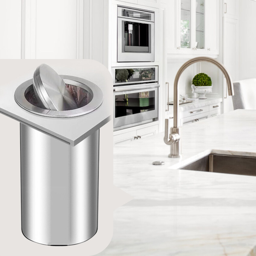 Stainless Steel Flap Flush Recessed Built In Balance Swing Flap Lid