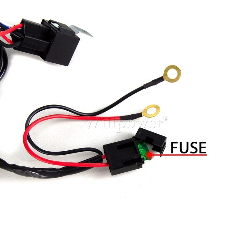 Bộ dây dẫn điều khiển từ xa đèn LED công nghiệp 1, 2, 4 bóng pha cho xe địa hình 2026, bộ dây dẫn đèn pha dải cho xe tải 4x4