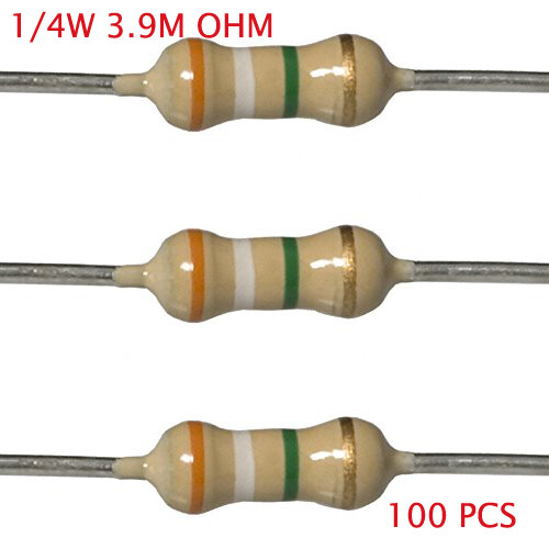 3.9m ohm resistors, 1/4w , 5%