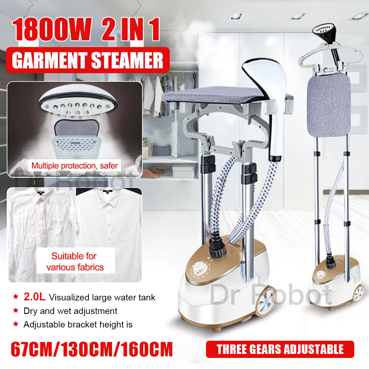 finether stand garment steamer