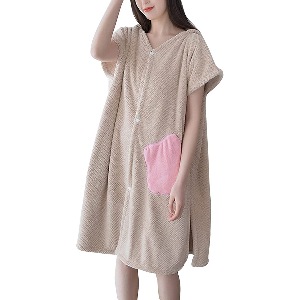 Khăn tắm áo choàng tắm yukata tại nhà áo choàng tắm nữ hoody yukata khăn tắm lớn thấm hút nhanh khô cho hồ bơi cho suối nước nóng