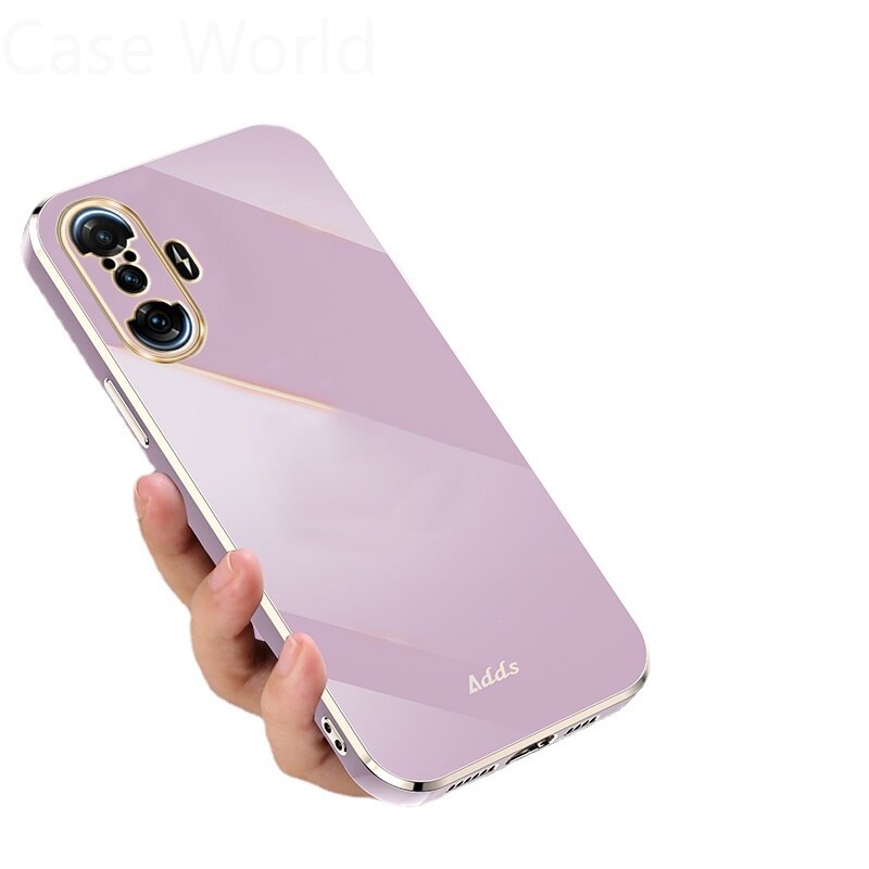 Square 6D Plating Soft Silicone Phone Case for Redmi K40Gaming Luxury Shockproof Bumper Full Camera Cover for Redmi K40 Gaming