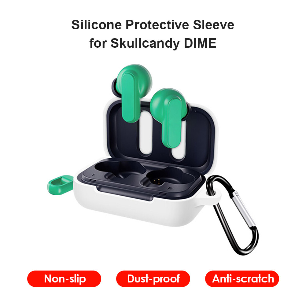 Silicone Case for Skullcandy Dime Shockproof Full Protective Cover Charging Case Accessories