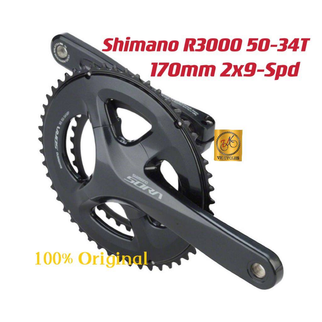 SHIMANO FC-R3000 R3000 SORA CRANKSET 50/34T 170MM 2X9 Speed - Original ...
