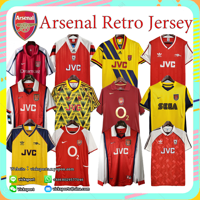 busto Exención Golpeteo Arsenal Retro Jersey Home Away 05/06 88/98 90/92 94/95 Retro Football  Jerseys for Men Retro Football Shirt Arsenal Jersey | Lazada