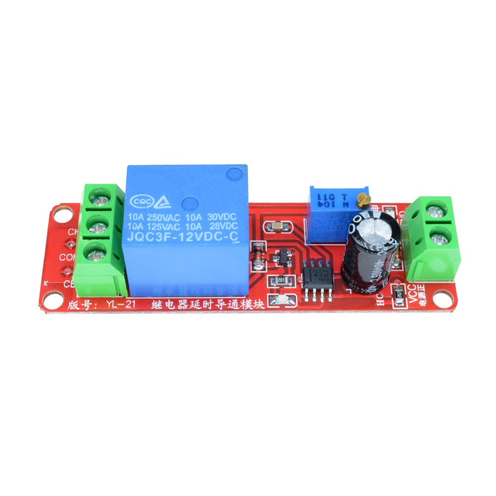 Original Diymore NE555 Trigger Timer Switch Delay Connect Module Adjustable Time Delay Relay DC 12V 10A 0-10 Seconds With LED Indicator Board