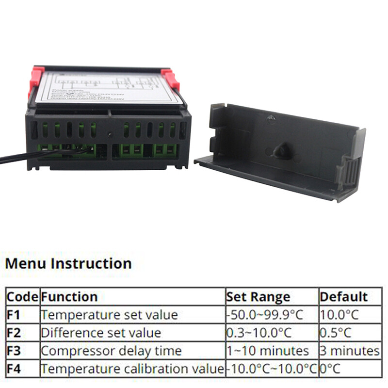 STC-3008 Dual Digital Temperature Controller Two Relay Output 12V 24V 220V Thermoregulator Thermostat Heater Cooler Dual Probe