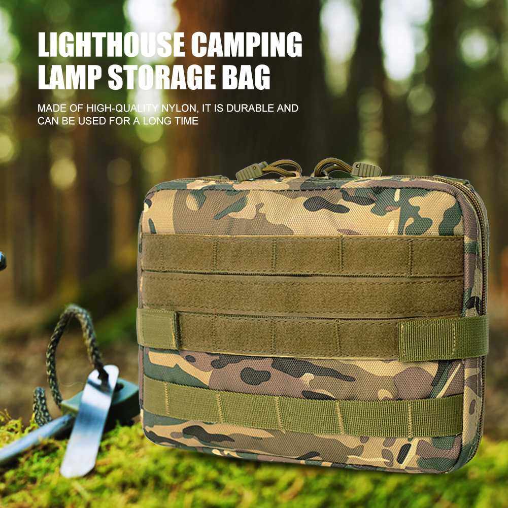 Lighthouse Camping Light Storage Bag Portable Camping Lamp Lighthouse Holder Universal Large Capacity for Black Dog ESLNF Goal Zero ML4
