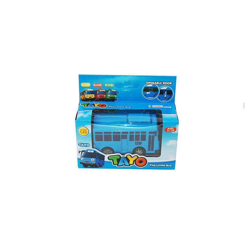 Car toys 1pcs korean cartoon bus tayo the little bus pull back bus set openable bus door toy set imported quality children kids toy gift toymart toys play set simulation toy
