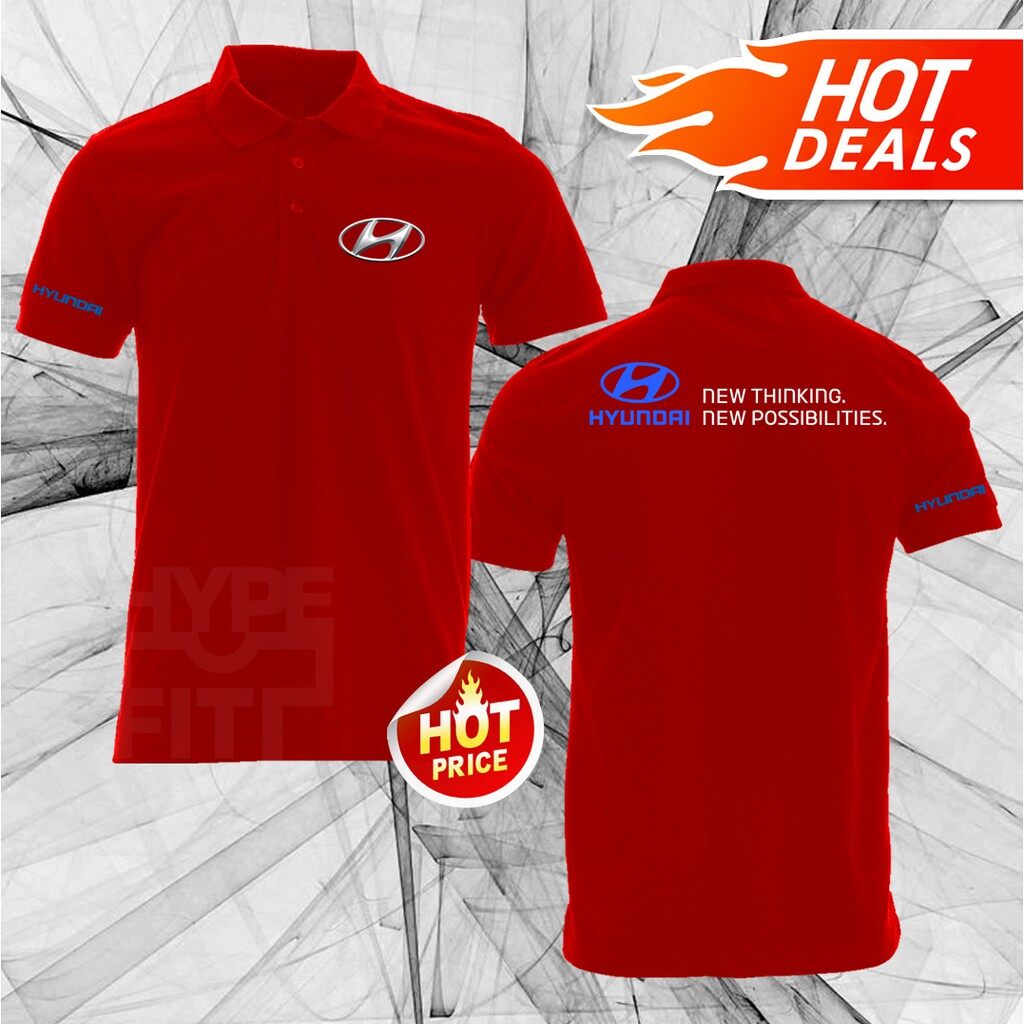 NEW Hyundai New Thinking, New Possibilities Polo T-Shirt 220GSM
