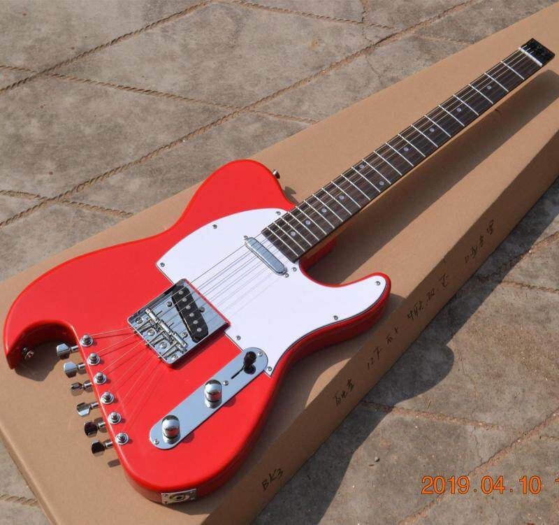 New Red Tl Headless Electric Guitar,Rosewood Fingerboard HG-57 Malaysia