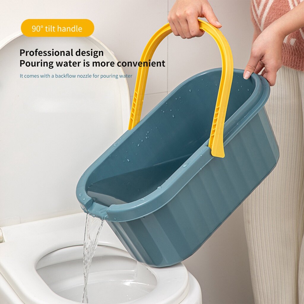 CNMF Household plus long large capacity rectangular plastic mop bucket