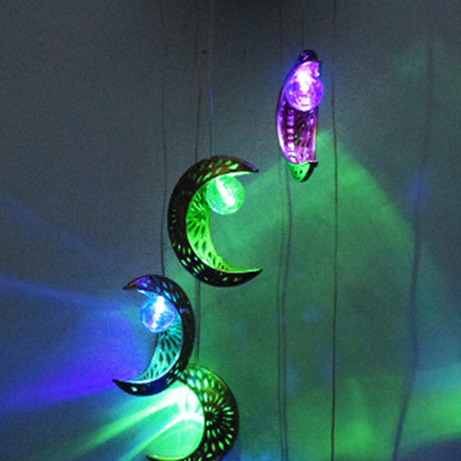 Blesiya Solar Wind Chimes with Hook Unique Decor for Garden Yard Patio