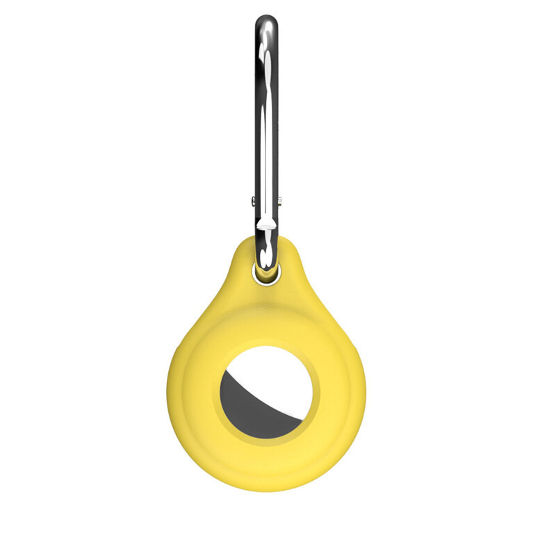 Compatible with Apple Airtag Keychain Case Liquid Silicone Portable Case Anti-lost for Airtags Tracking Device