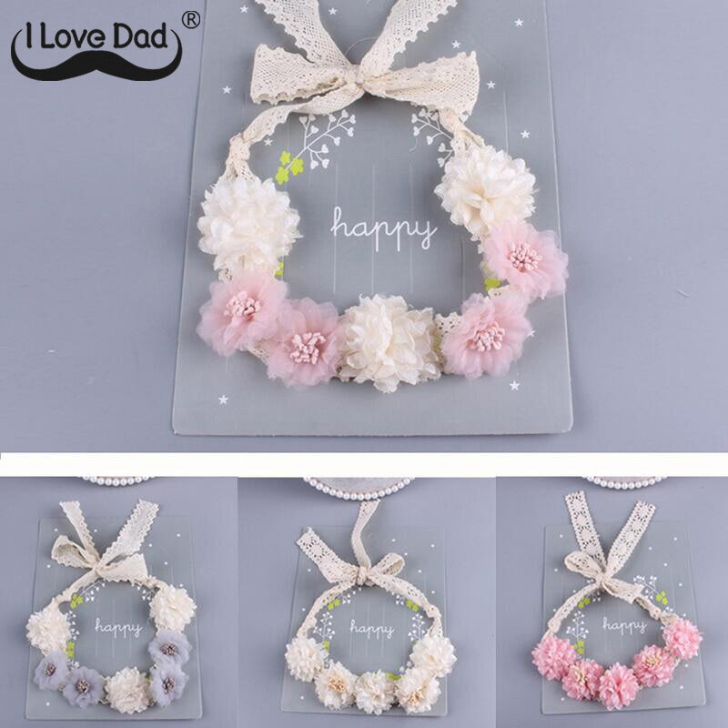 Sweet Baby Headband Flower Baby Girl Elastic Hairband For Newborn Photography Kid Head Band Haarband Baby Hair Accessories