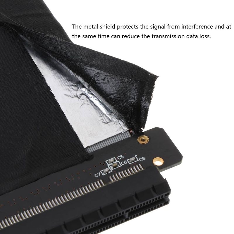 Hiệu Suất Cao Card Đồ Họa Cáp Nối Dài Với Antijam PCI-E X16 3.0 Bộ Mở Rộng Cáp Nâng 50Cm/40Cm/30Cm/10Cm/5Cm
