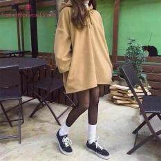 Thời trang Nữ Mùa Đông Dài Tay Nỉ Hoodie Màu Áo Thun
