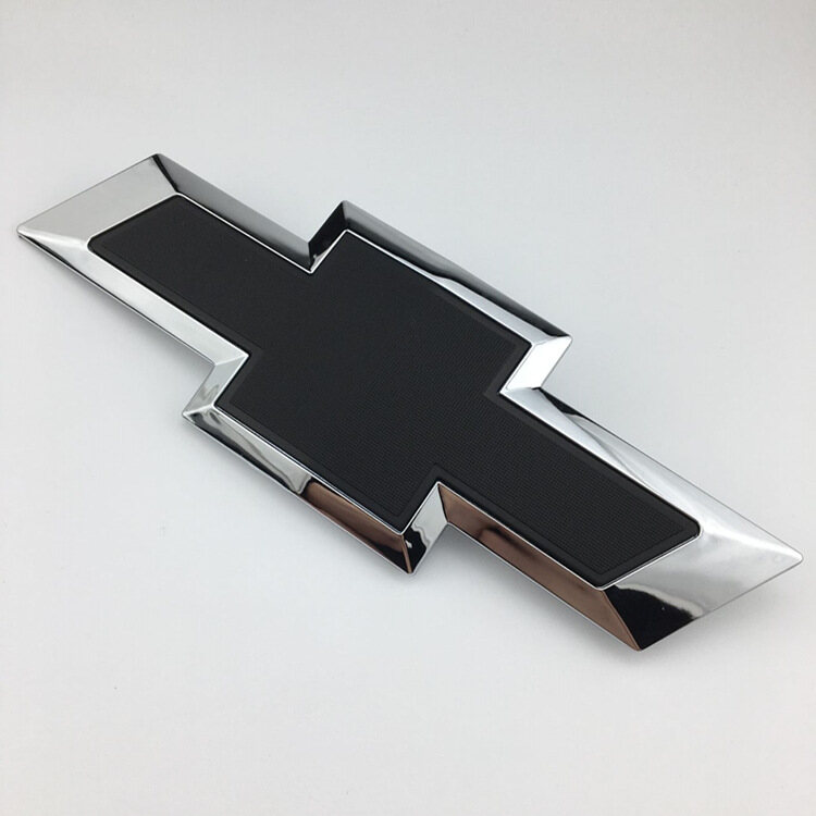 Rear trunk emblem sticker for SILVERADO Chevrolet Chevy logo Car tail back badge Modification Silver black