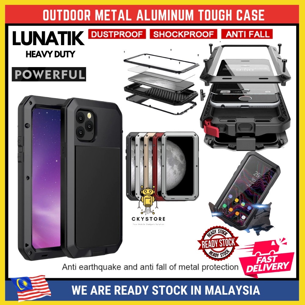 Hf apple iphone 12 13 pro xr x xs 11 pro max 7 8 5 5s 6 6s plus xtreme lunatik shockproof case cover casing