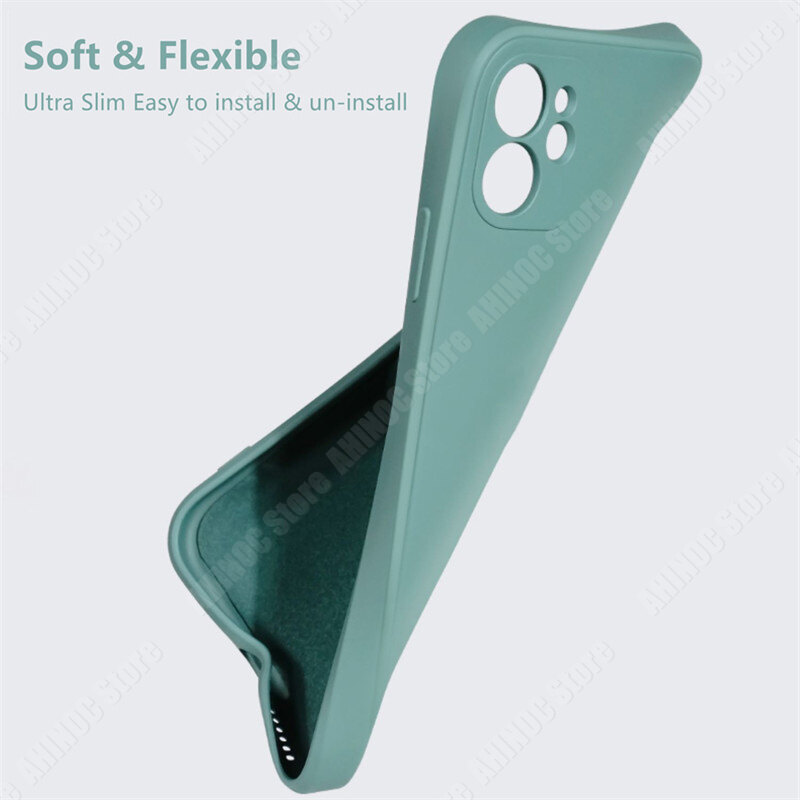 For Xiaomi Redmi Note 10 Note 10S Phone Case Straight Edge Liquid Silicone Casing Soft Shockproof Back Cover