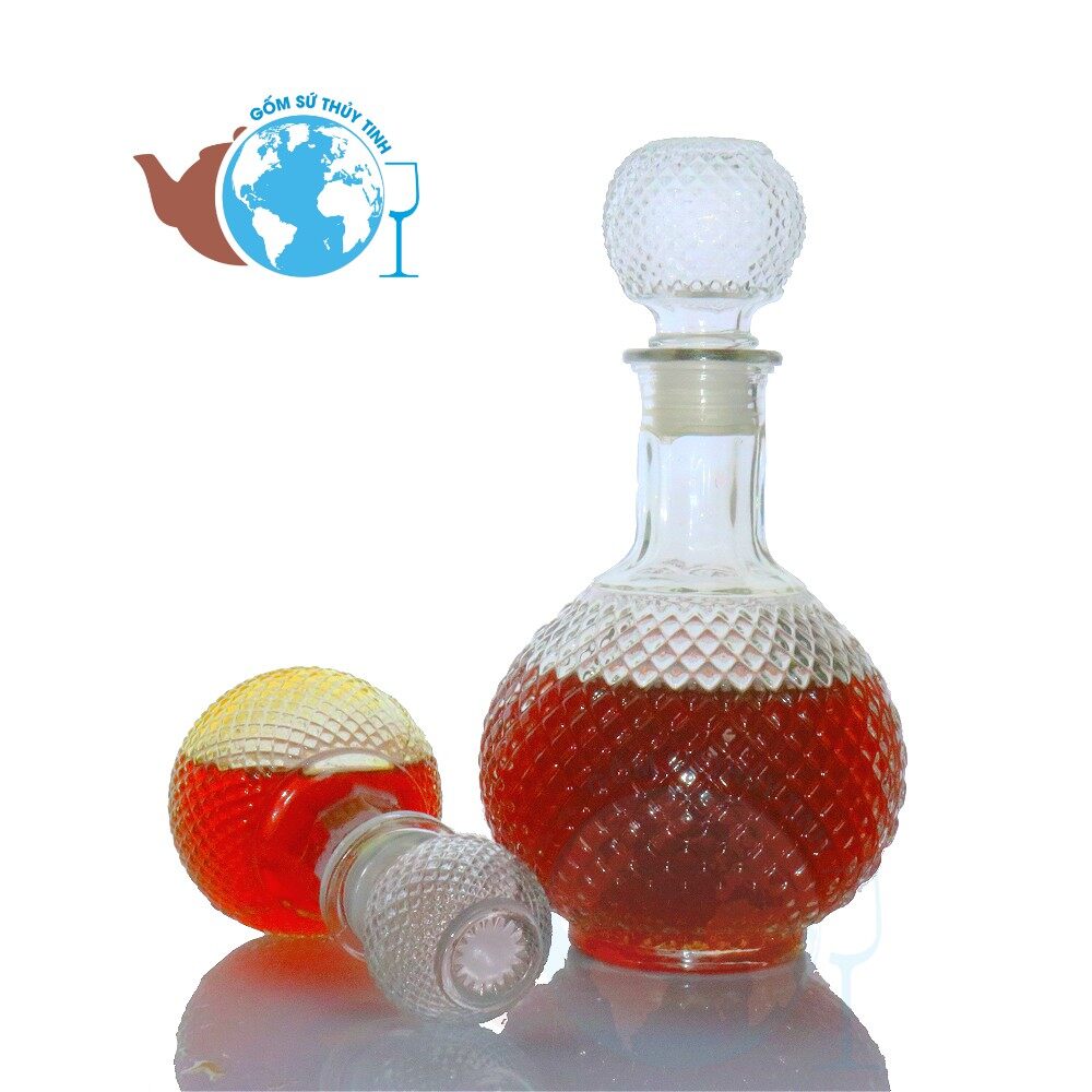 [HCM]Bình đựng rượu ngâm sâm thuỷ tinh 200ml - BR07-0.2